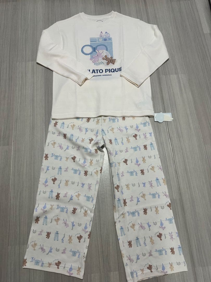 最終値下　【gelato pique】ウォッシングアニマル　上下セット　新品