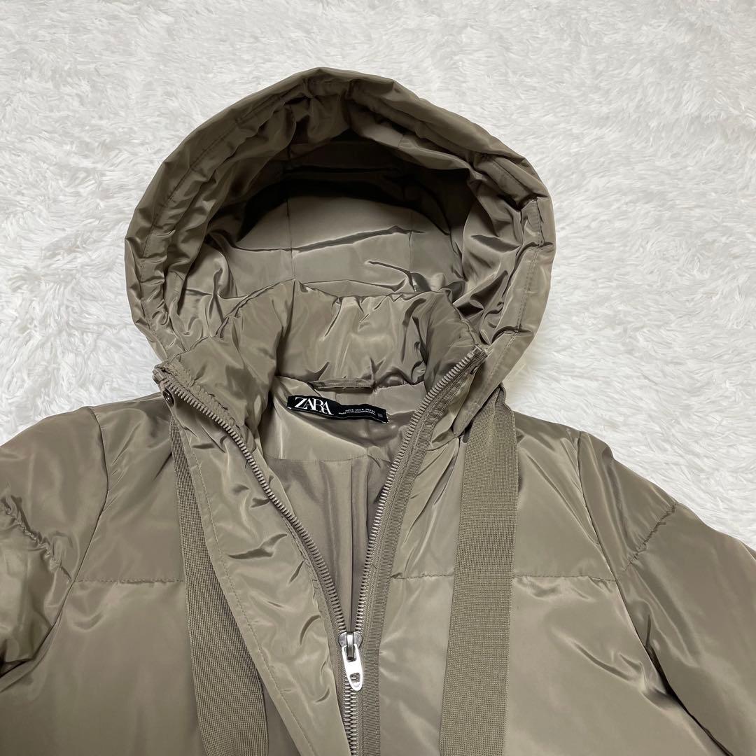 【完売品】ザラ ウォーター＆ウィンドプロテクションフード ロングダウンコート M
