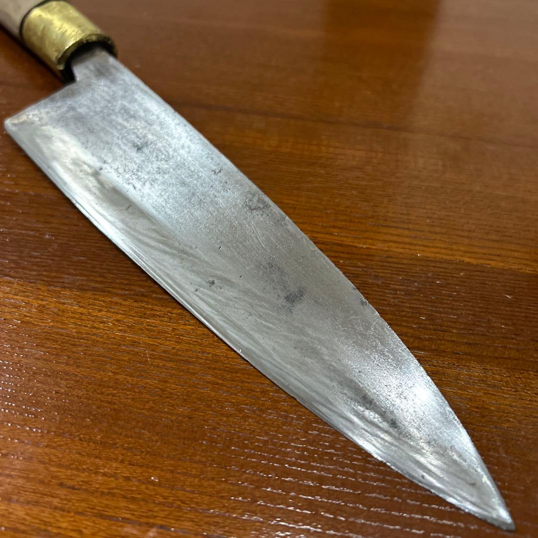 出刃包丁 堺正元作 全長34cm刃20cm重約287g厚約8mm ★送料無料