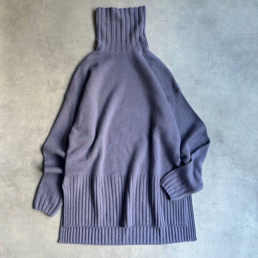 美品✨ファルコネーリ ウルトラファイン カシミヤ100% タートルネックニット