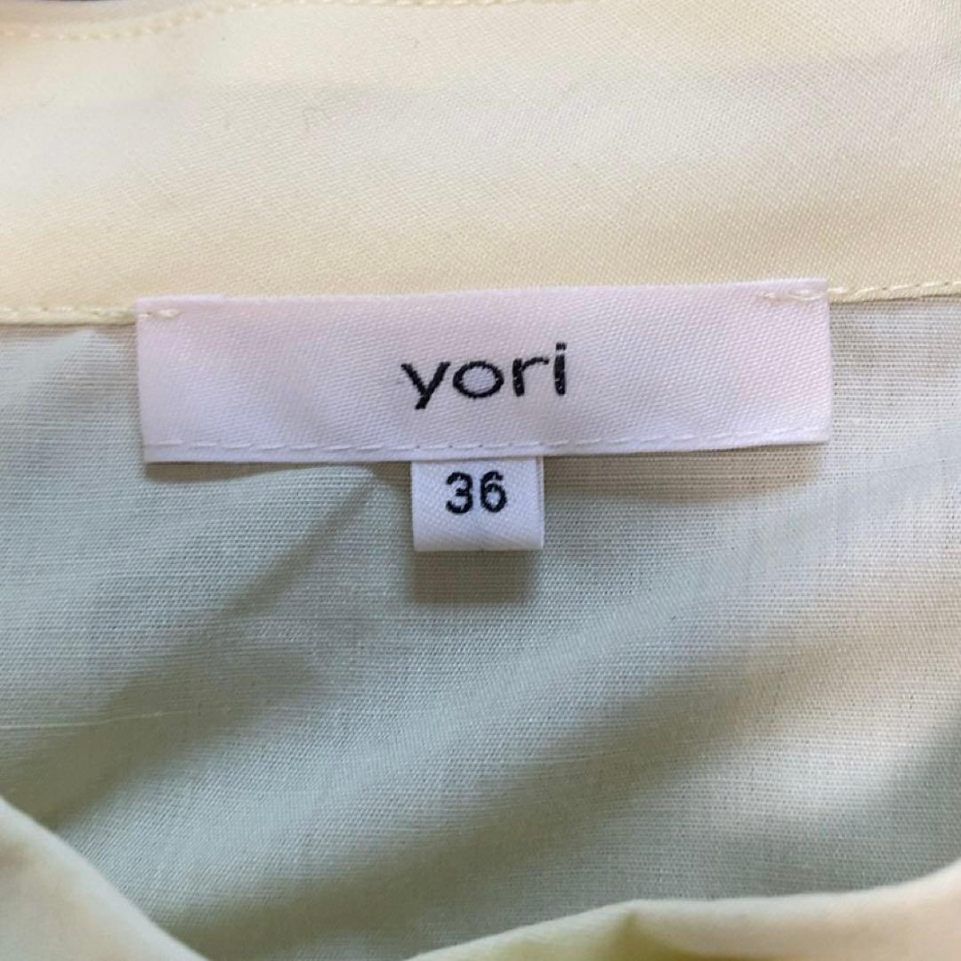 【極美品】ヨリ スカラップスリーブブラウス 2024SS 現行 大人気 フリル