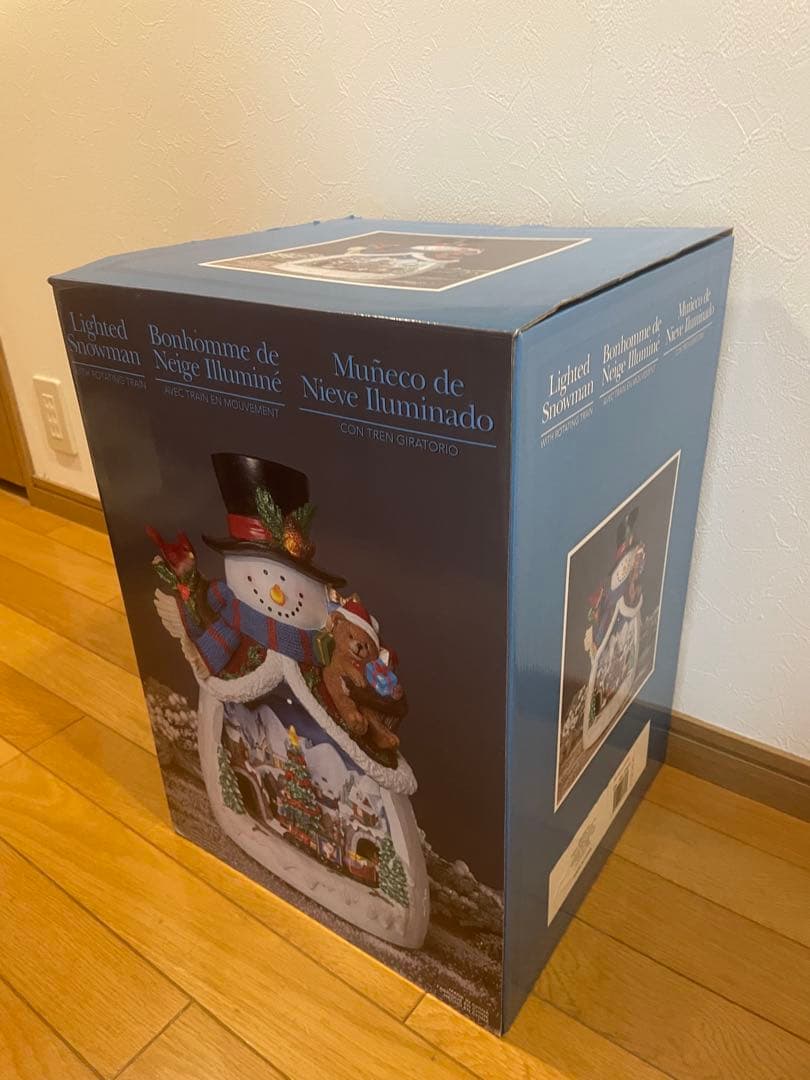 コストコ雪だるまのクリスマス装飾 LED付き