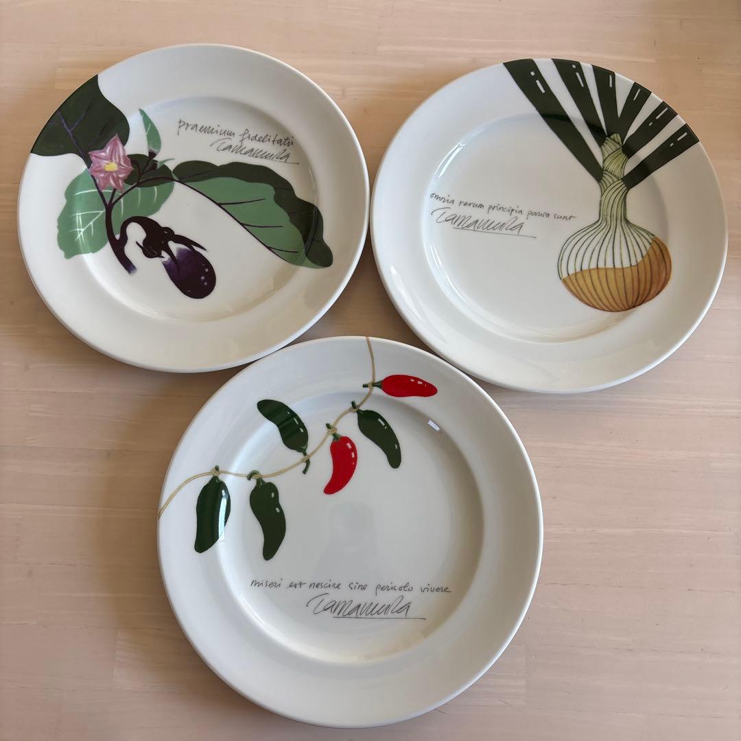 美品　ヴィラデストワイナリープレート　皿　玉村豊男　ディナー皿　3枚