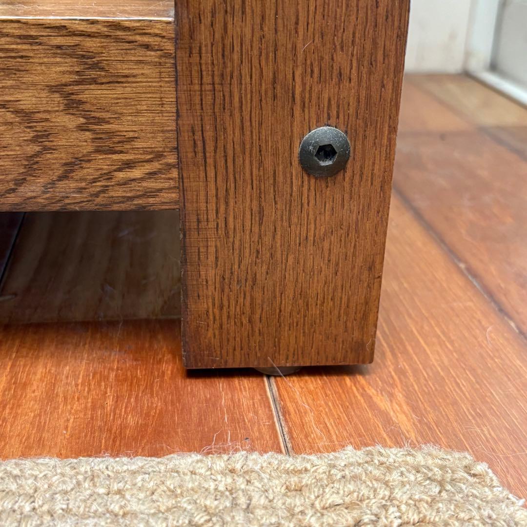 バタフライワゴン【USAビンテージ 】オーク材 サイドテーブル キャスター