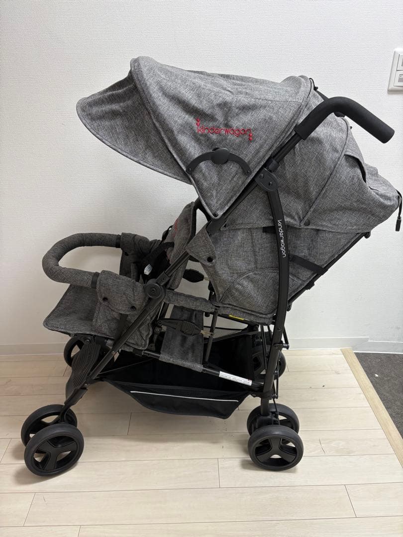 【美品】kinderwagon キンダーワゴン　DUOシティHOPⅡ 二人乗り