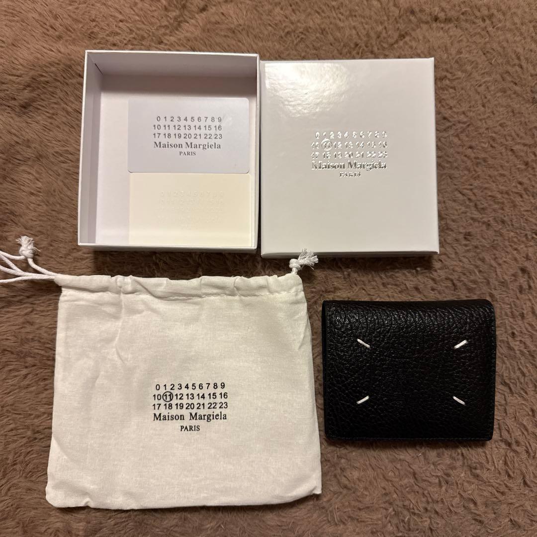 Maison Margiela ブラック 二つ折り財布