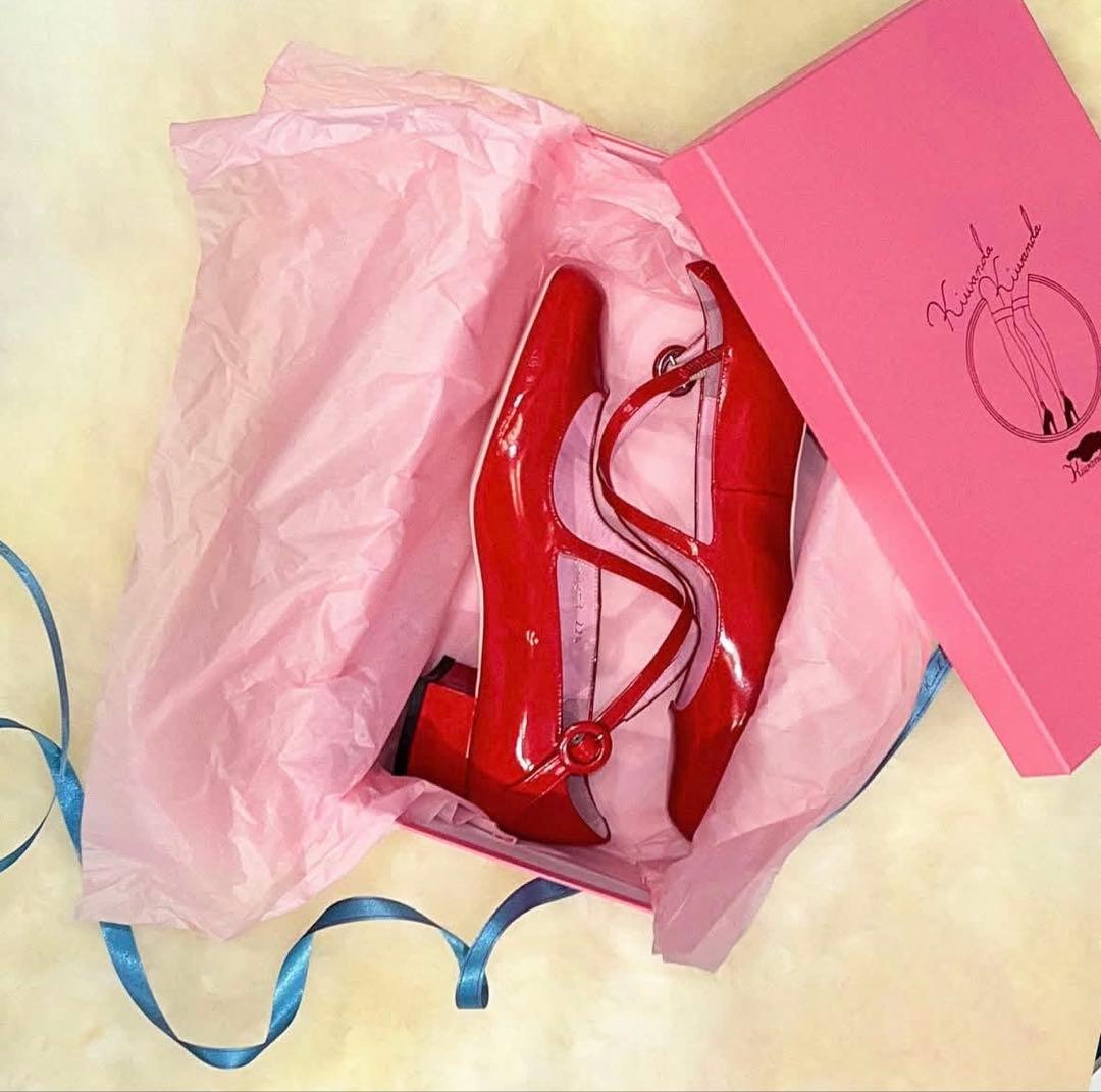 美品♡kiwanda kiwanda Ririco Red shoes♡