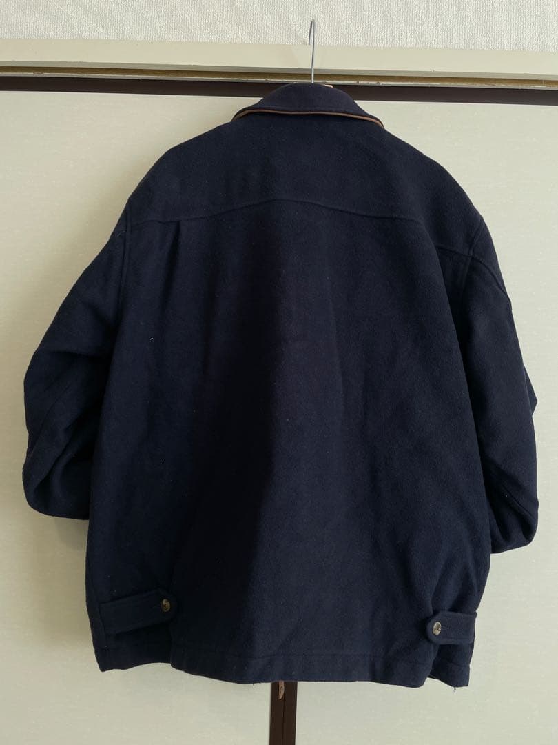 Eddie Bauer USA製80sウールジャケット Lサイズネイビー最終価格
