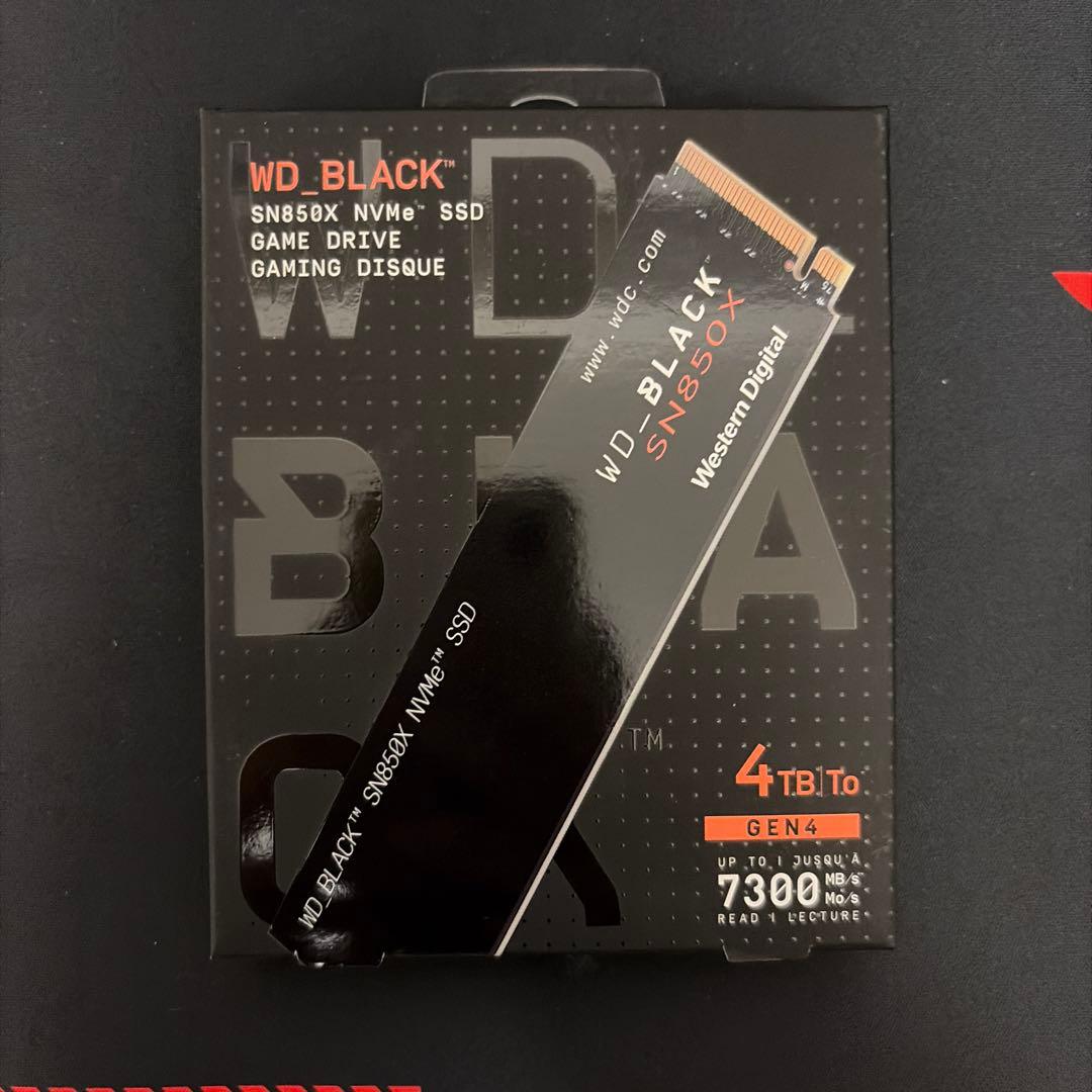 新品未開封　WD_BLACK SN850X NVMe SSD 4TB