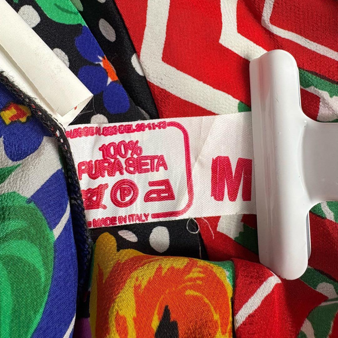 希少 ジャンニヴェルサーチェ シルク100% カーディガン 花柄 イタリア製