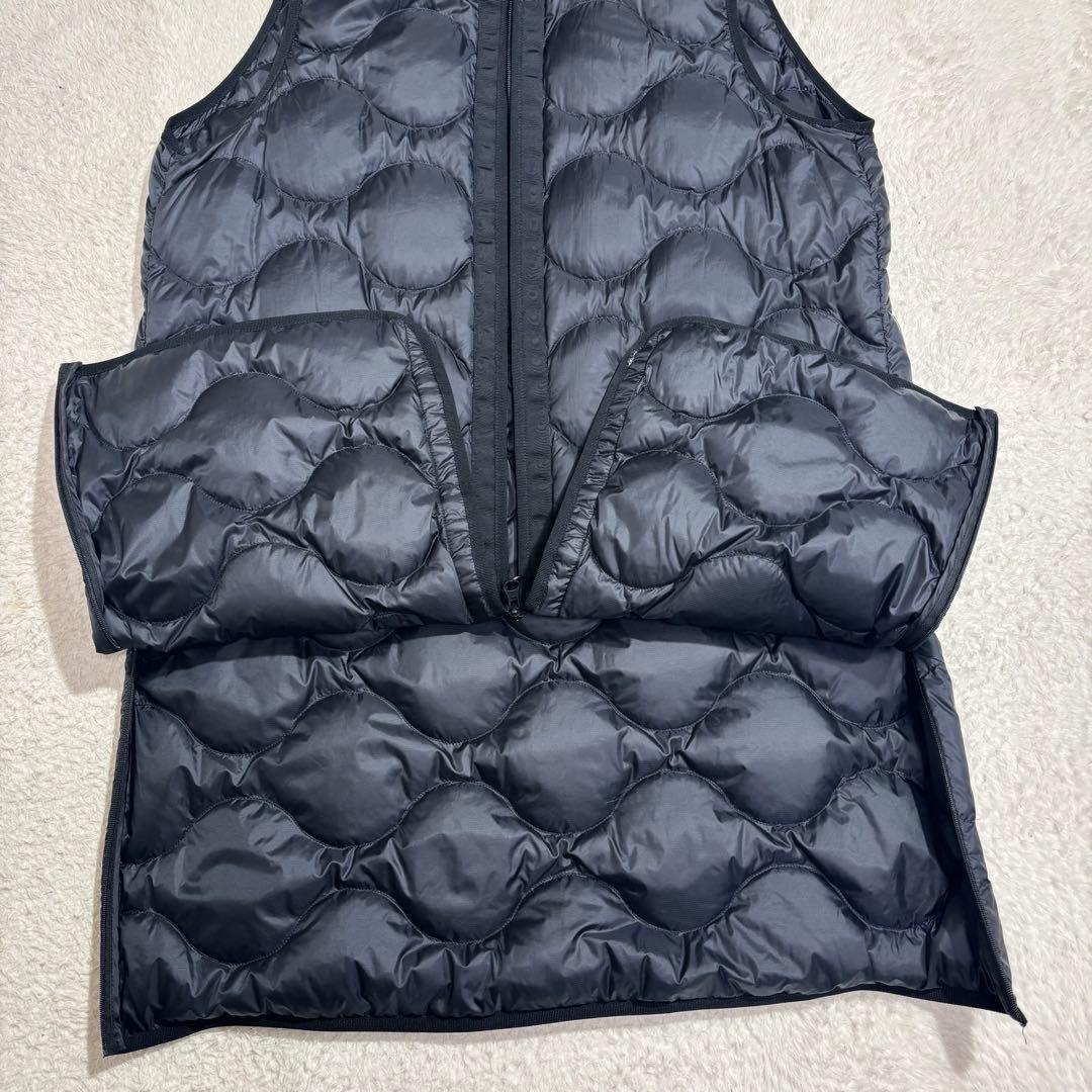 ユニクロ セオリー ウルトラライトダウンロングベスト S ブラック 軽量