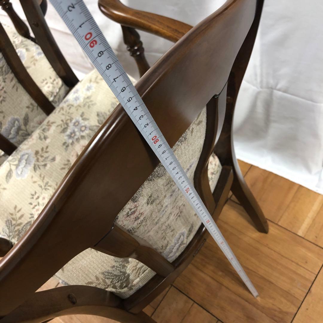 【美品】カリモク 食堂椅子 肘なし 肘付き コロニアル CC17モデル 　H