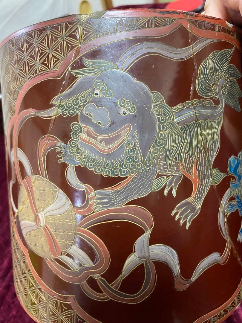 筆筒 文房用品 中国 唐物 漆器 書道 清朝