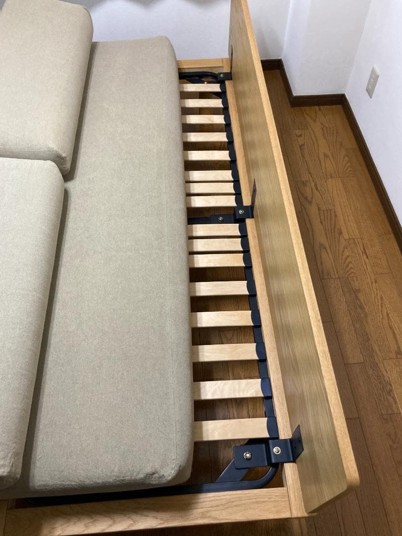 【廃盤★無印良品】ソファベッド ベージュ おしゃれ