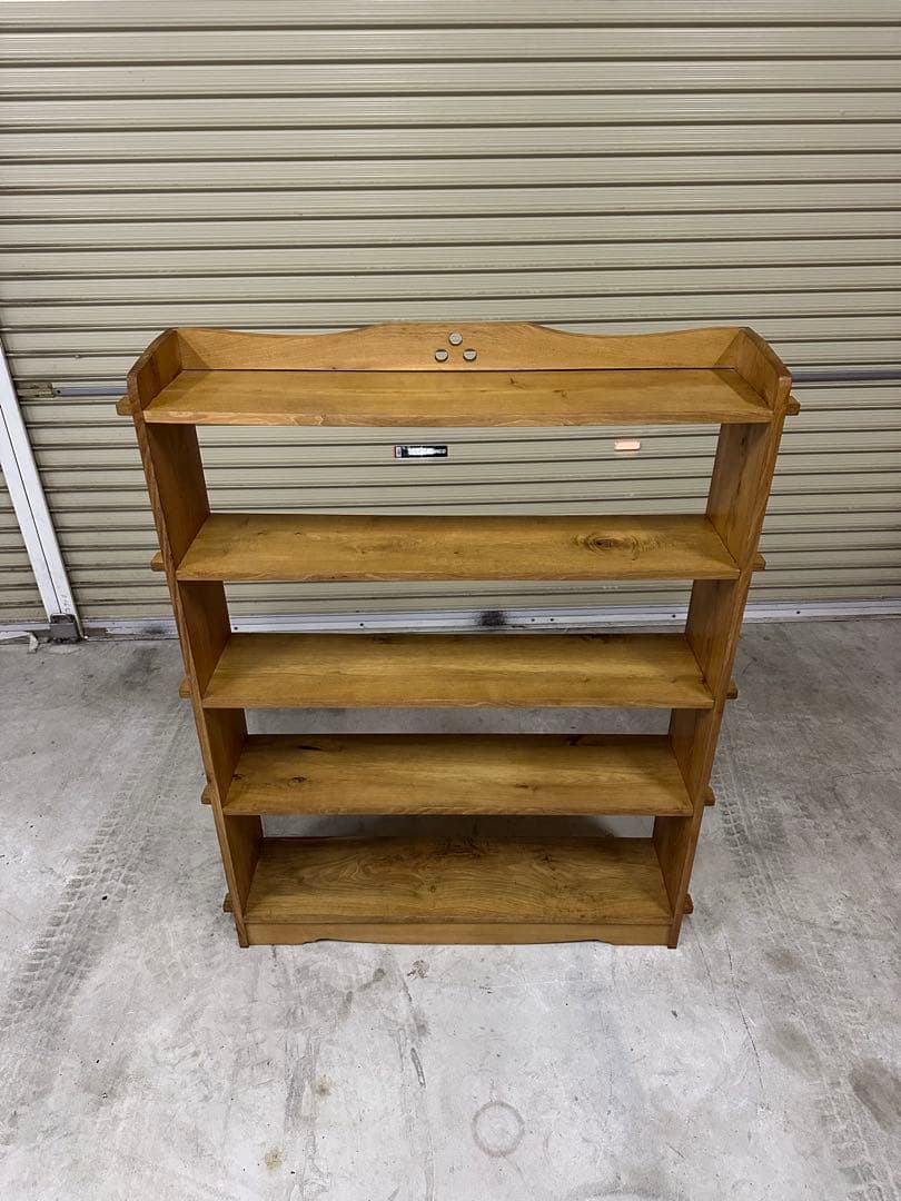 アンティーク　楔本棚　書棚　オープン棚　古家具