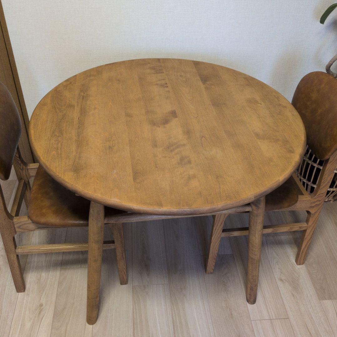 1/26値下げ　関家具　ロジー円形　90cm ダイニングテーブル　椅子は別出品中