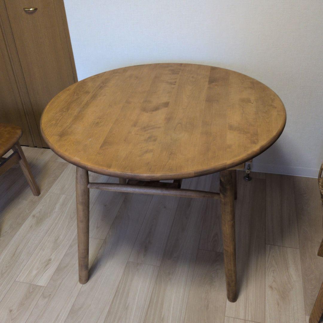 1/26値下げ　関家具　ロジー円形　90cm ダイニングテーブル　椅子は別出品中