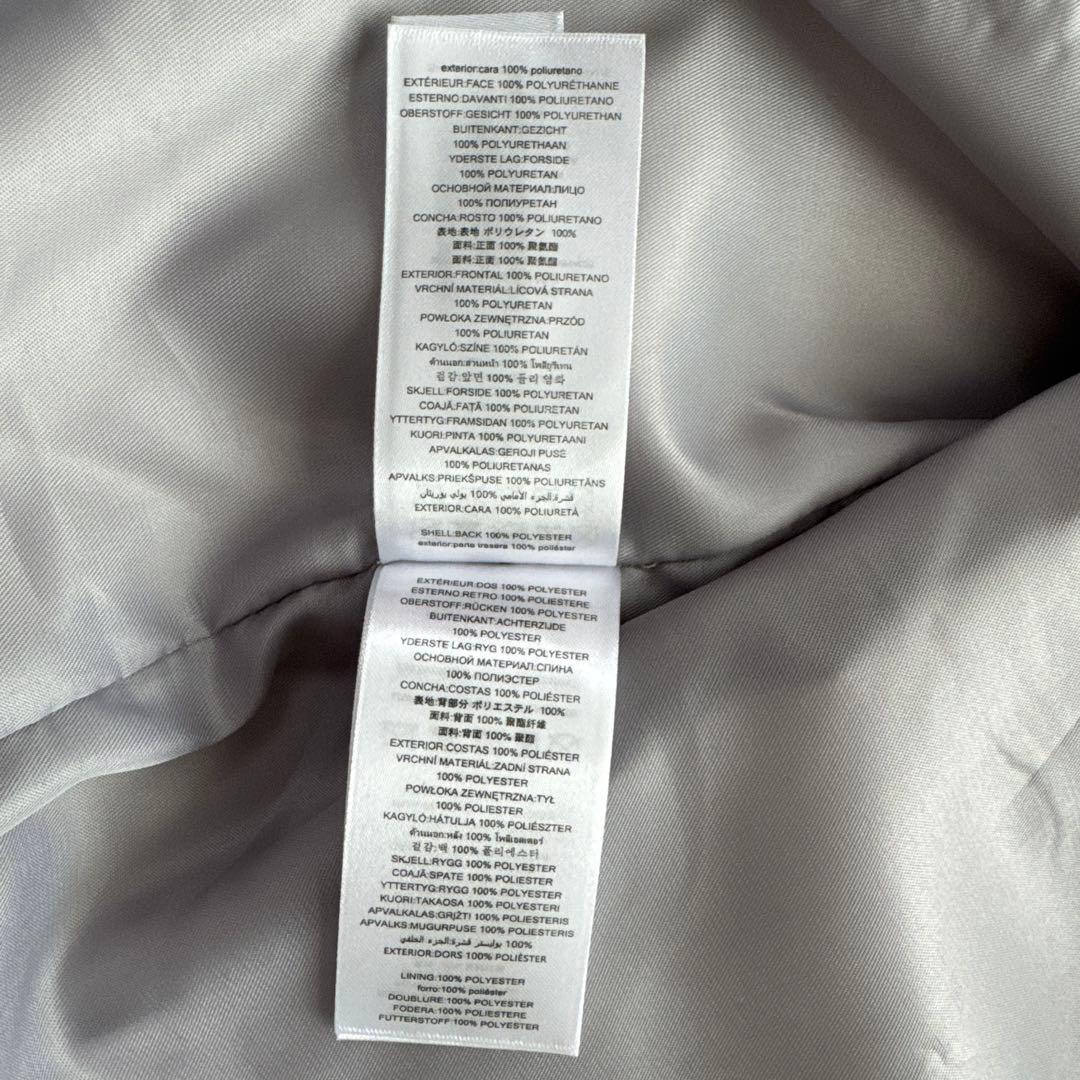 新品 マイケルコース ライダース ジャケット シルバー XS S レザー コート