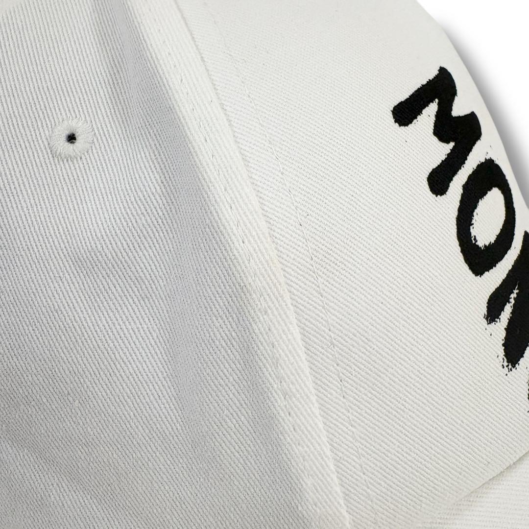 美品✨MONCLER モンクレール ベースボールキャップ 帽子 白 ホワイト