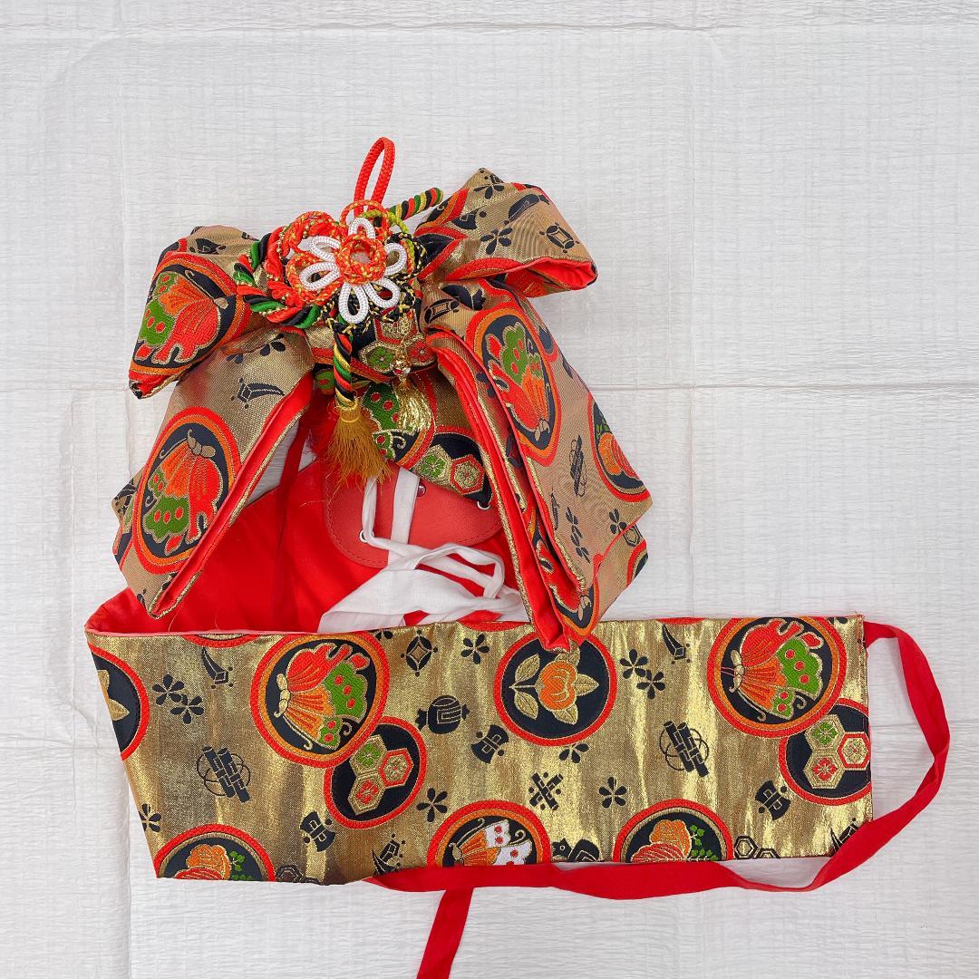 Ｙ★3464★ 女の子 七五三 飾り帯　はこせこセット 草履 女児 帯