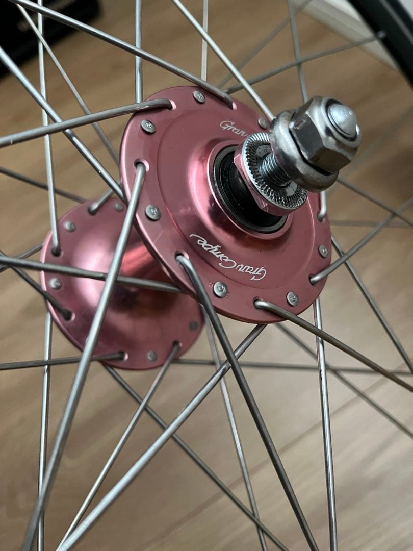 室内保管GRAN COMPE グランコンペ TNI ピスト ホイール 前後セット