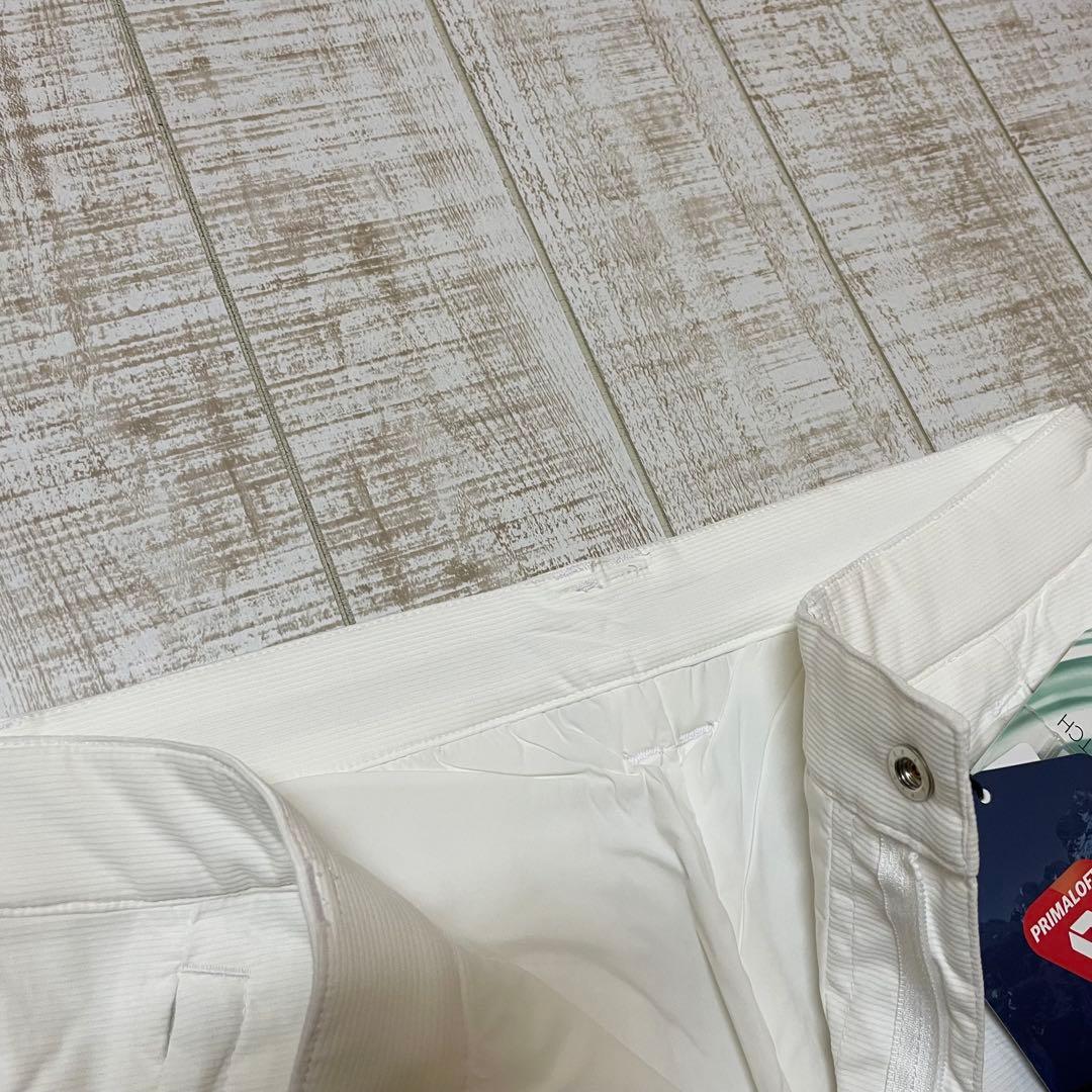 新品 パーリーゲイツ パンツ 中綿 プリマロフト ホワイト Mサイズ（4）