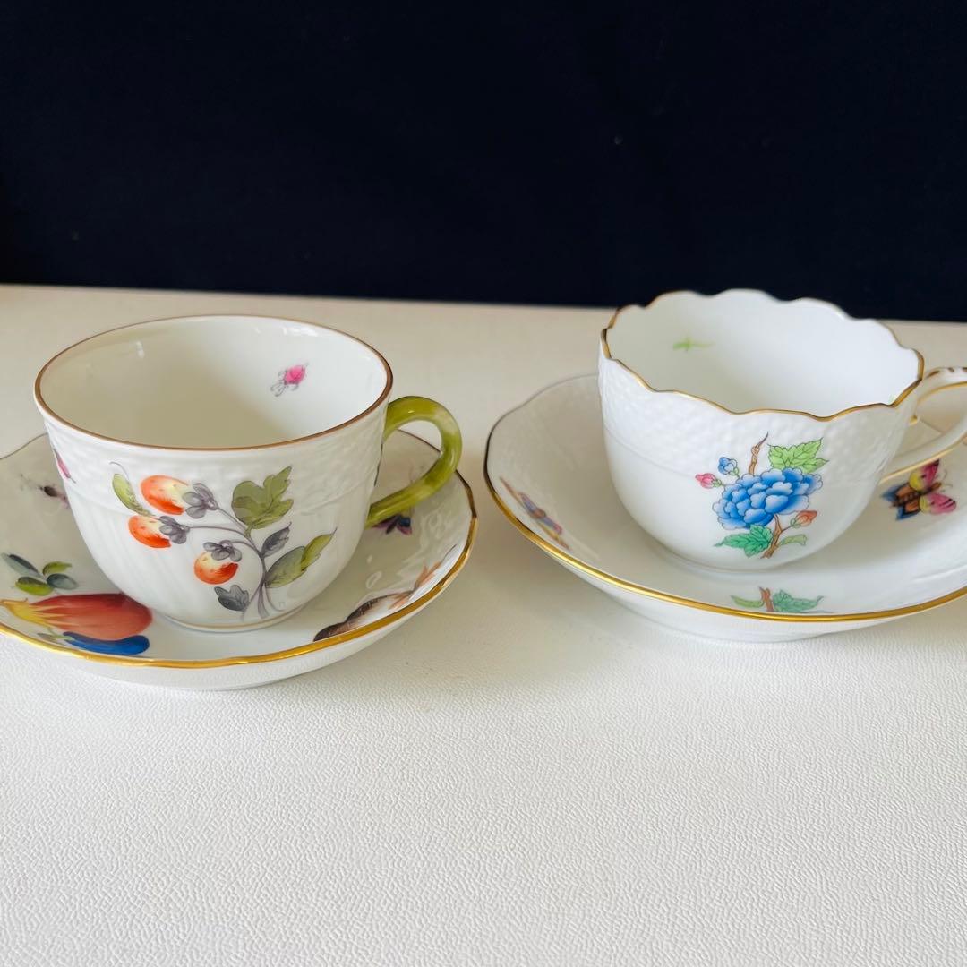 ヘレンド     ヴィクトリア　フルーツ　２客セット