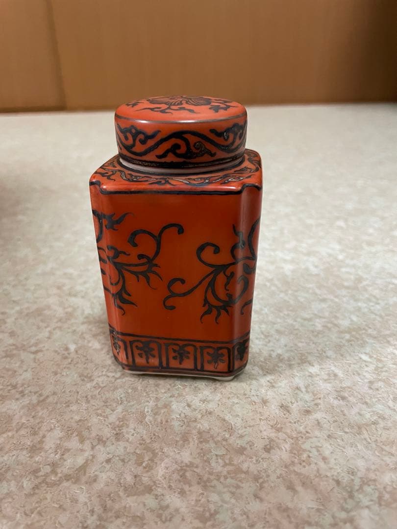 茶道具 茶入 茶壺 平安清昌 染付け