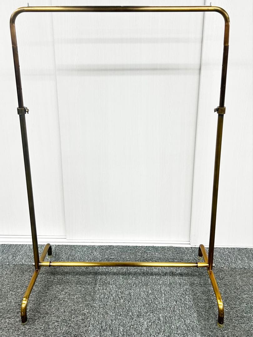 【超美品】 ハンガーラック アンティークゴールド 90cm 真鍮 在庫2本のみ
