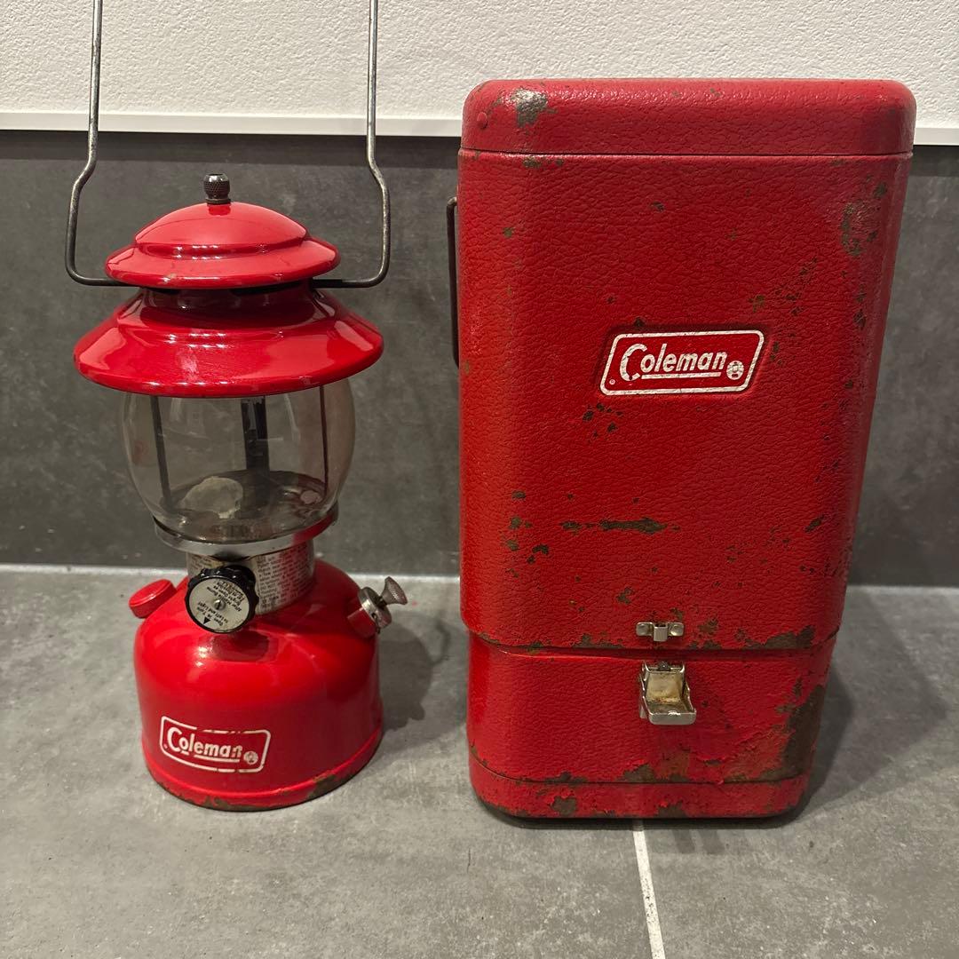 Coleman 赤 ランタン ケース付き200A