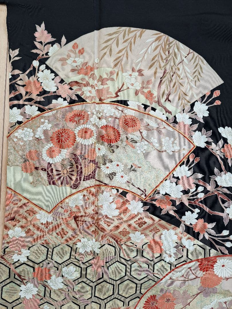 着物リメイクワンピース3644