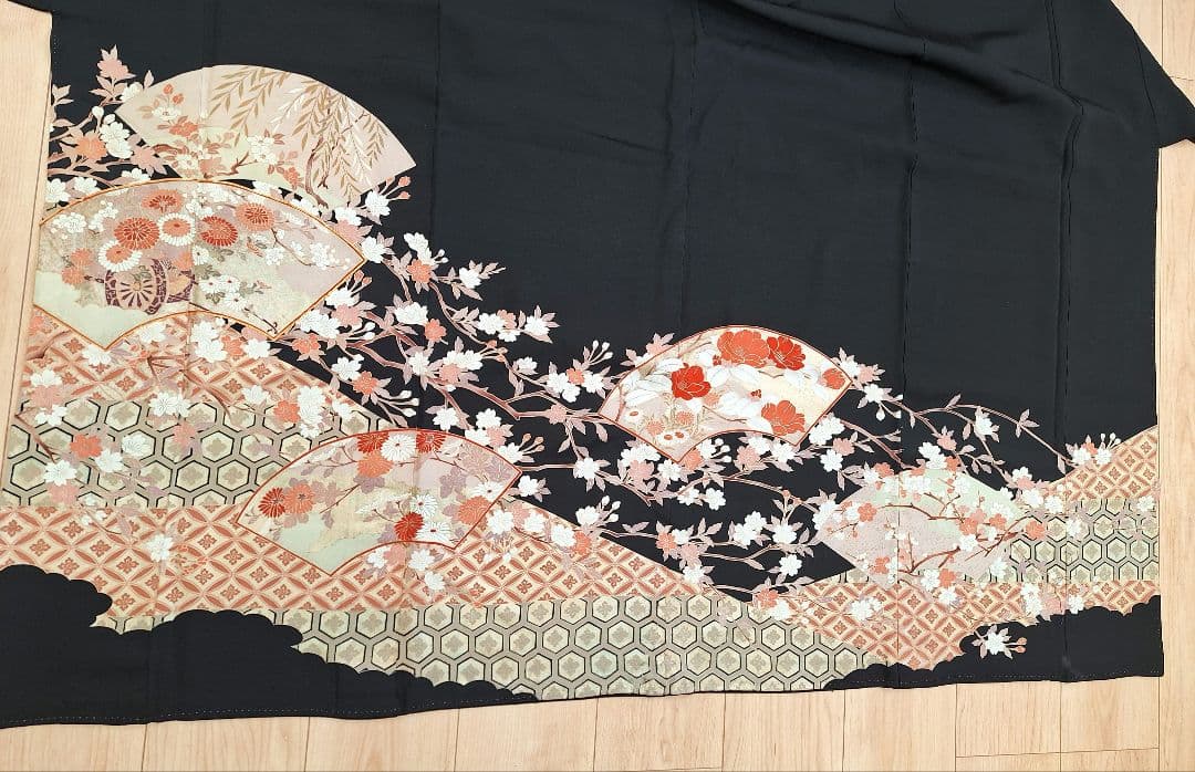 着物リメイクワンピース3644