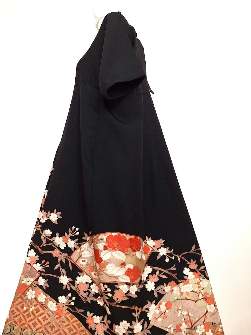 着物リメイクワンピース3644