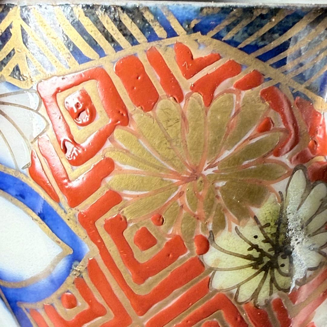 明治時代　アンティーク有田　大聖寺　色絵菊花文様　デミタス　ぐい呑み　7個