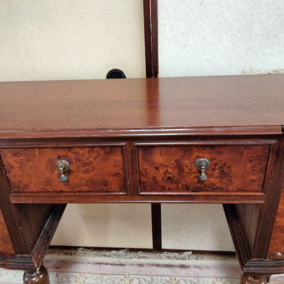 イタリアアンティーク木製コンソールテーブルサイドボードデスク