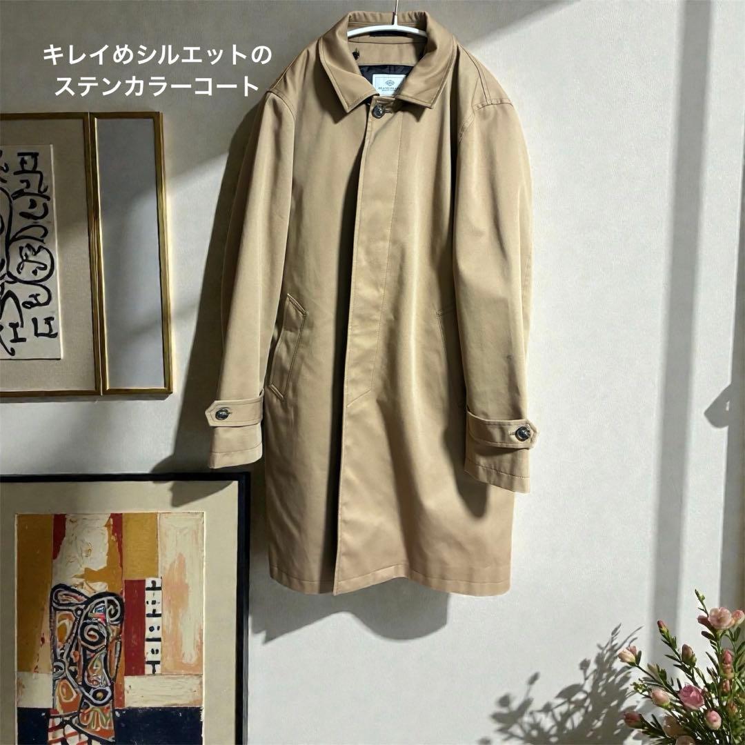 【超美品】撥水ステンカラーコート Mサイズ　ベージュ　BEAMS HEART
