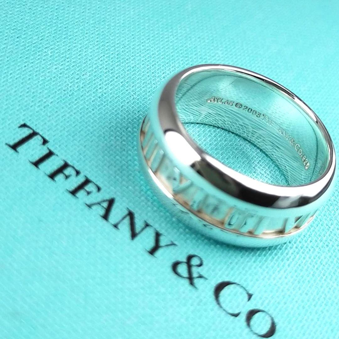 ◆SALE◆【ティファニー】アトラス　カーブ　エッジ　リング　１６号　2469