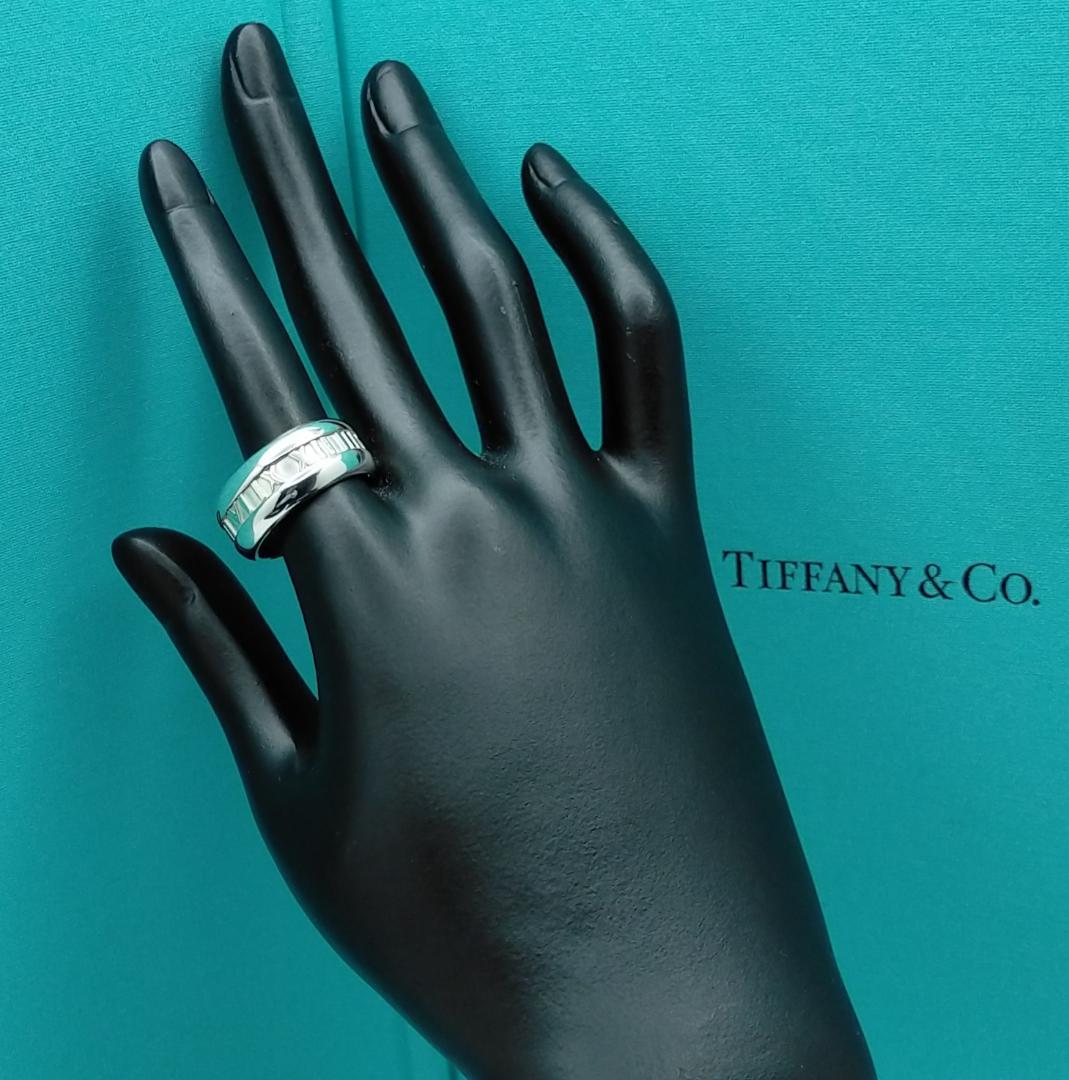 ◆SALE◆【ティファニー】アトラス　カーブ　エッジ　リング　１６号　2469