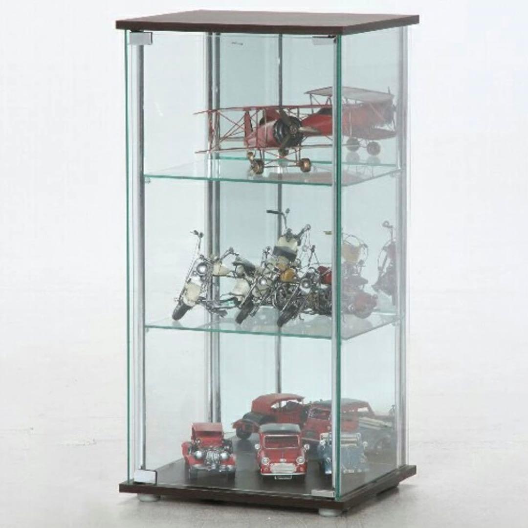 大人気‼️3段 コレクションケース フィギアケース 全面強化ガラス 棚 収納家具