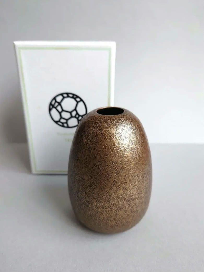 玉川堂 一輪生 繭 素銅色　一輪挿し フラワーベース 花瓶 花器