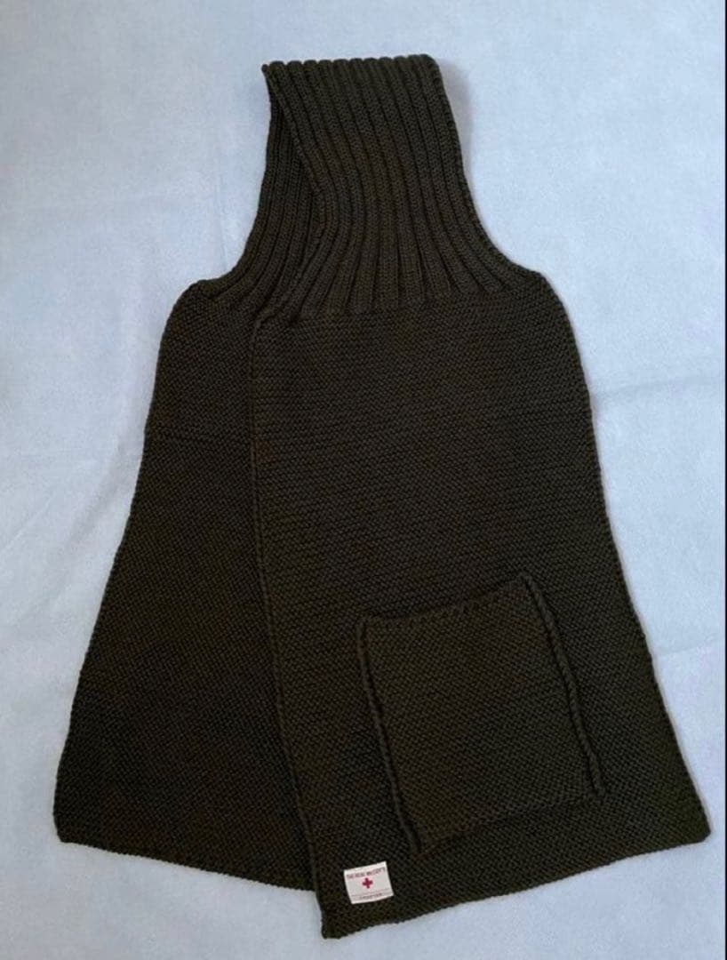 リアルマッコイズ マフラー　ウール100% オリーブ