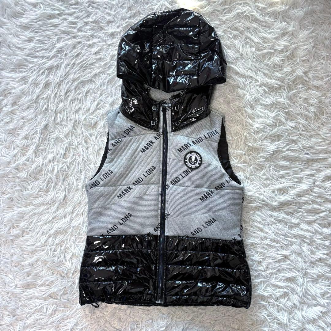 マークアンドロナ セットアップ ダウン ベスト スカート 中綿 キルティング