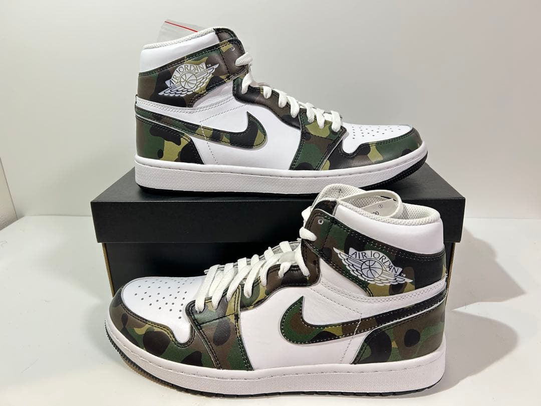 【新品】NIKE エアジョーダン1 ハイ ゴルフ \"Camo/White\"