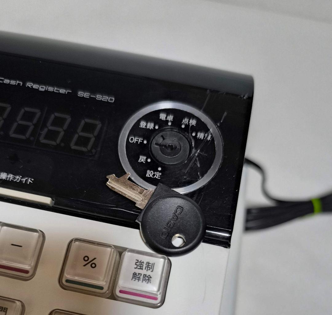40【送料無料】訳あり格安！CASIO★電子キャッシュレジスター★SE-S20