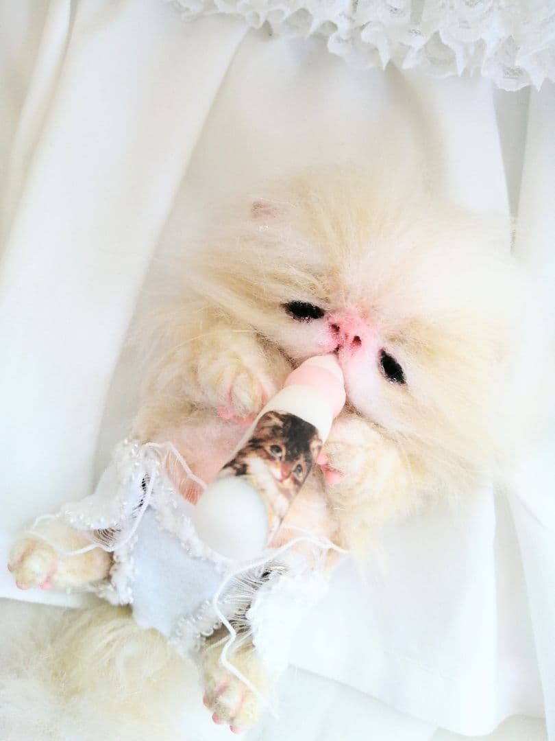 哺乳瓶♡おしゃぶり♡お腹ぽっこり子猫ちゃん♡アートドール♡ぬいぐるみ♡おむつ