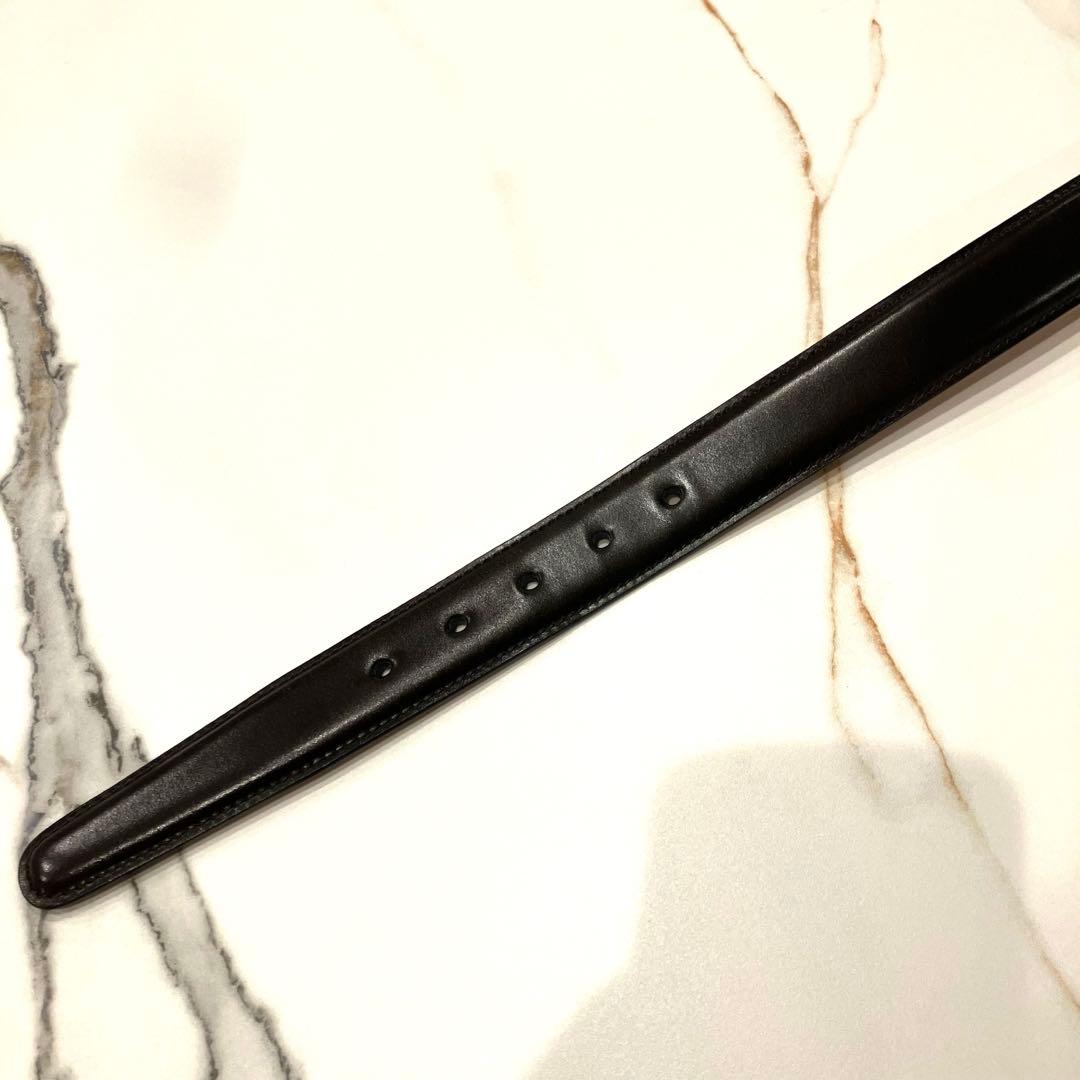 極美品✨K.T. Lewiston シェル コードバン バーガンディ 馬革ベルト