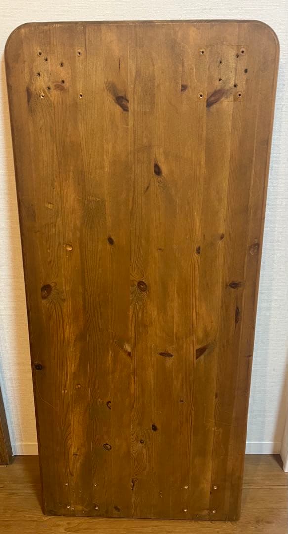 100✕45 カウンターテーブル　ウォールナット　無垢材　アイアン脚