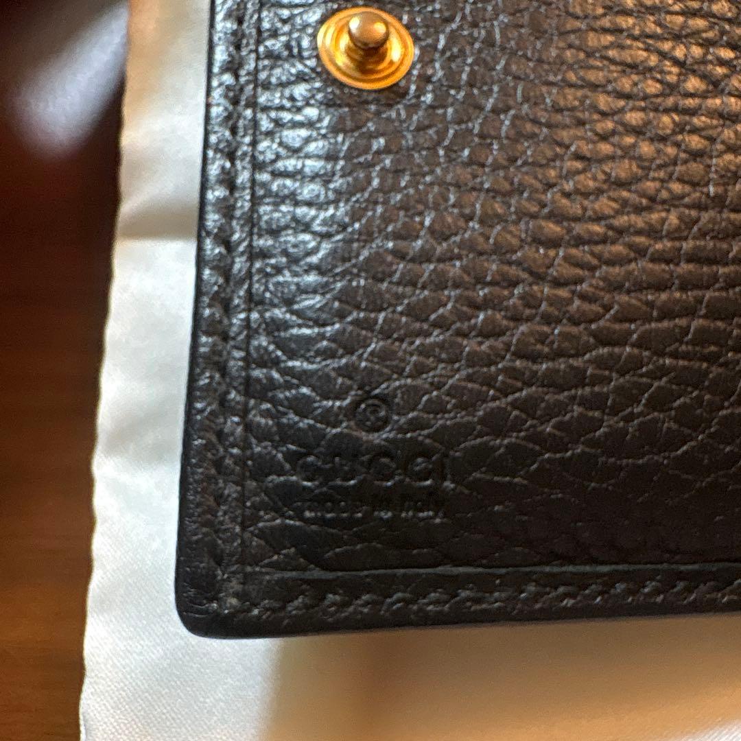GUCCI グッチ　三つ折り財布　ブラック