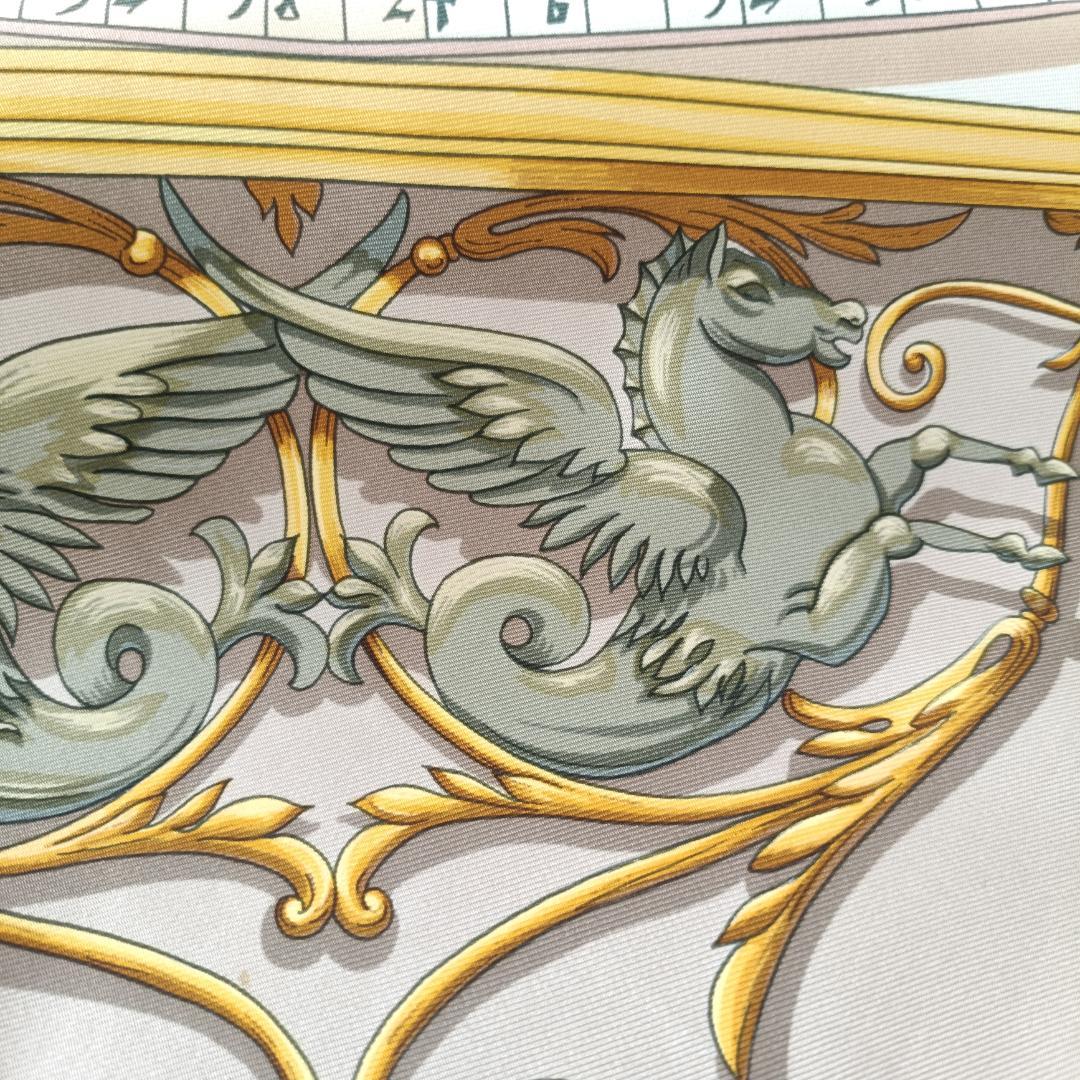 エルメス スカーフ カレ90 占星術 DIES ET HORE シルク ベージュ