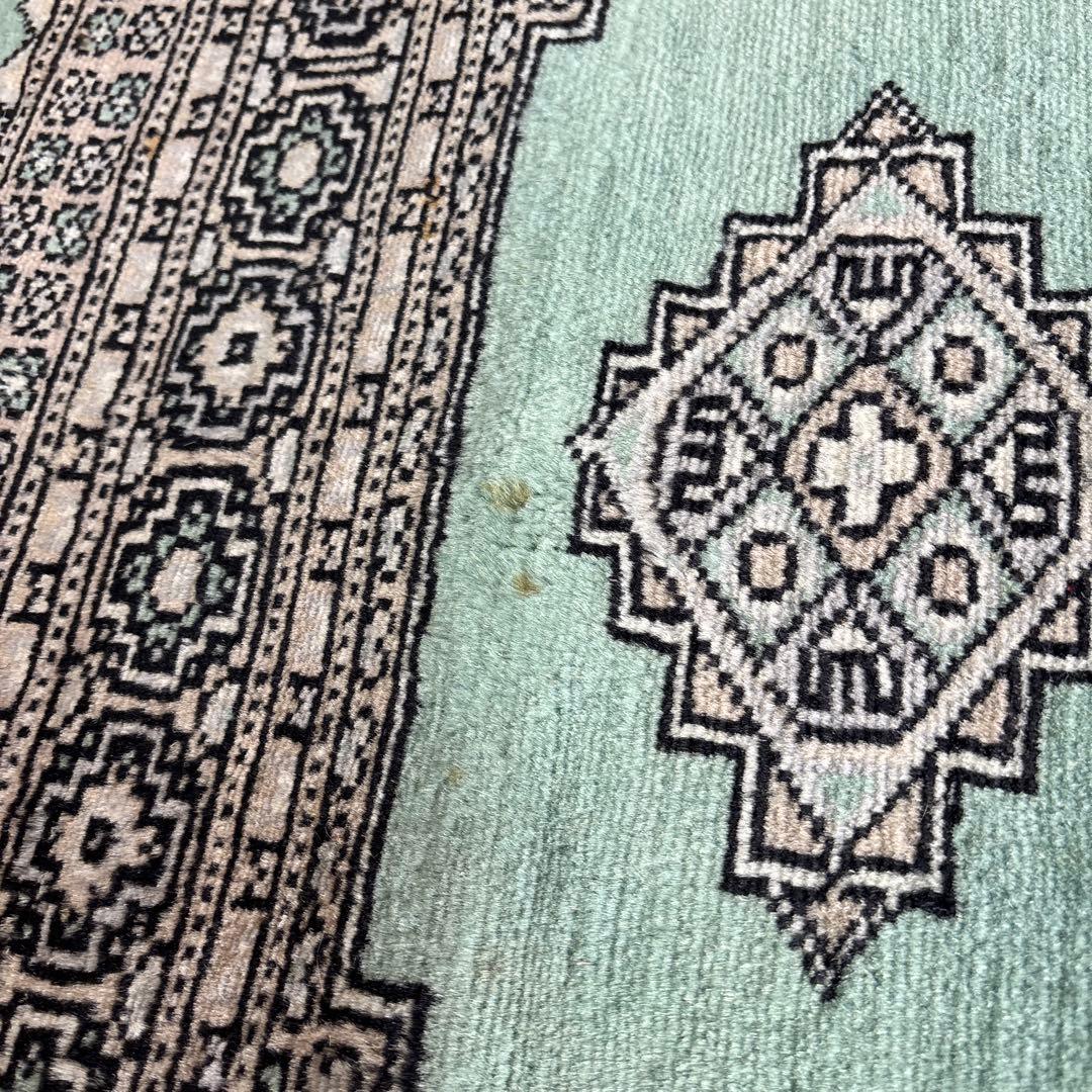 パキスタン絨毯 ウール 手織 ラグマット ヴィンテージ アンティーク 敷物